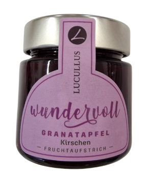 Fruchtaufstrich mit Granatapfel, Kirsche und Acerola